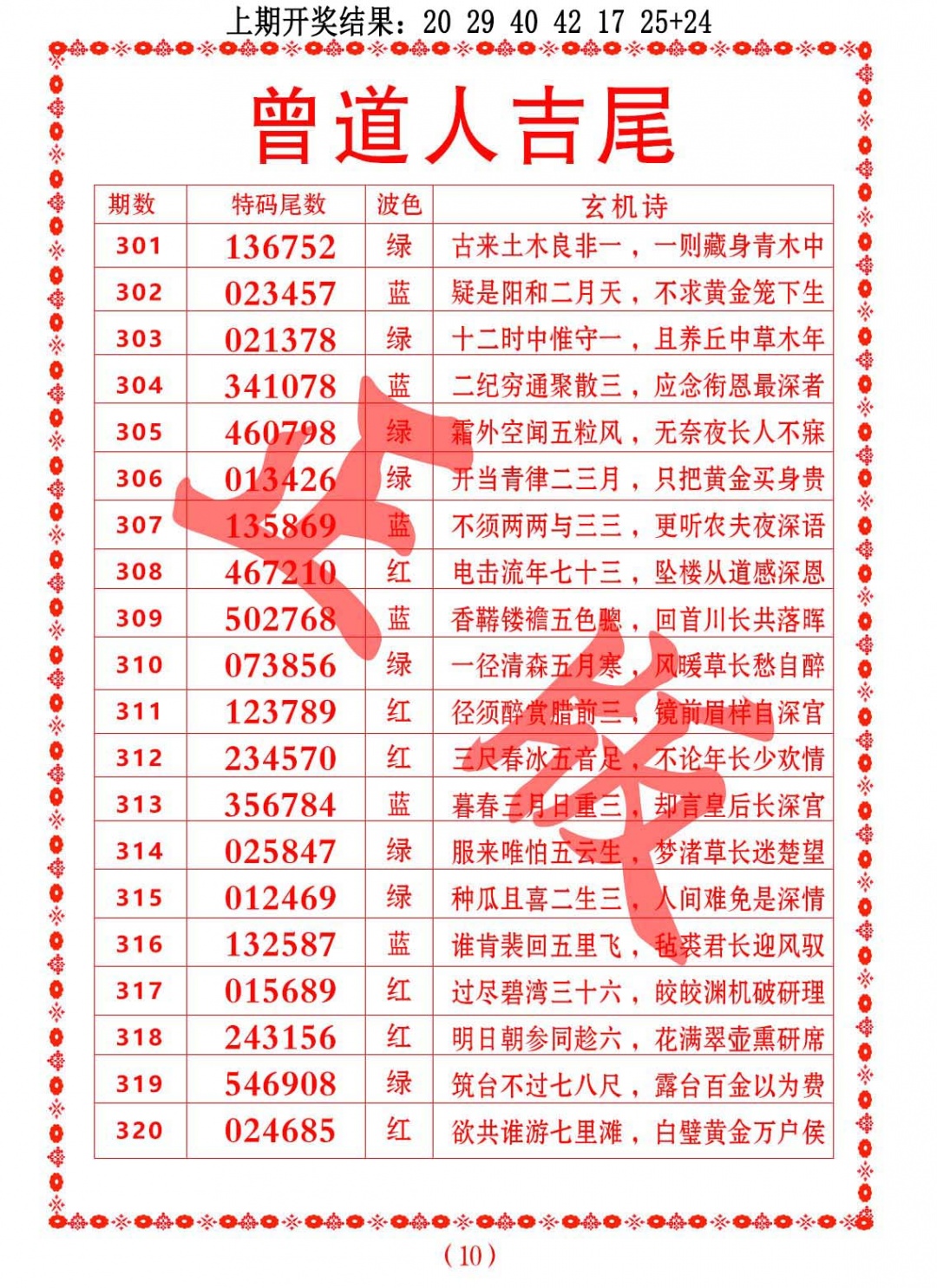 317期曾道人吉尾[图]
