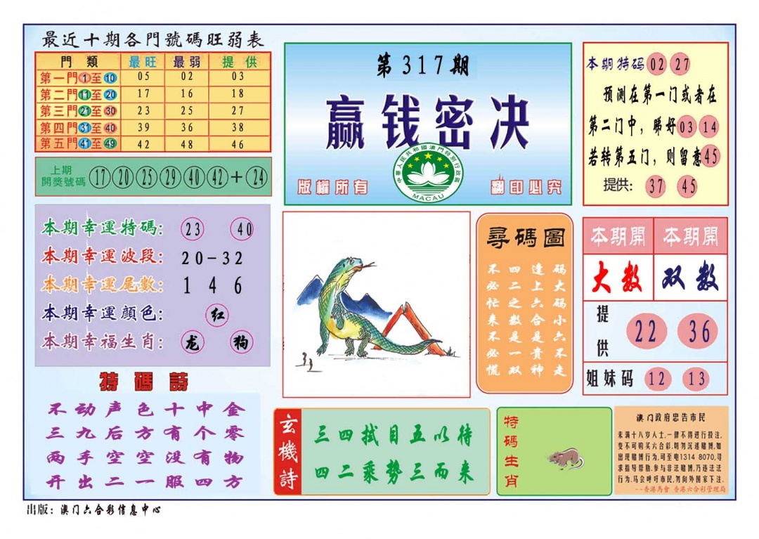 317期赢钱秘诀[图]